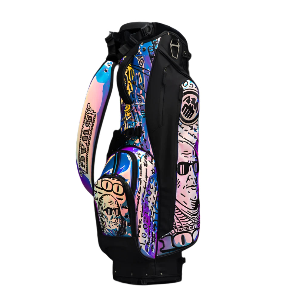 Swag Golf - Pearlescent Franklin Stand Bag - Benjamin Franklin Golf Bag - The Golf Guys Online