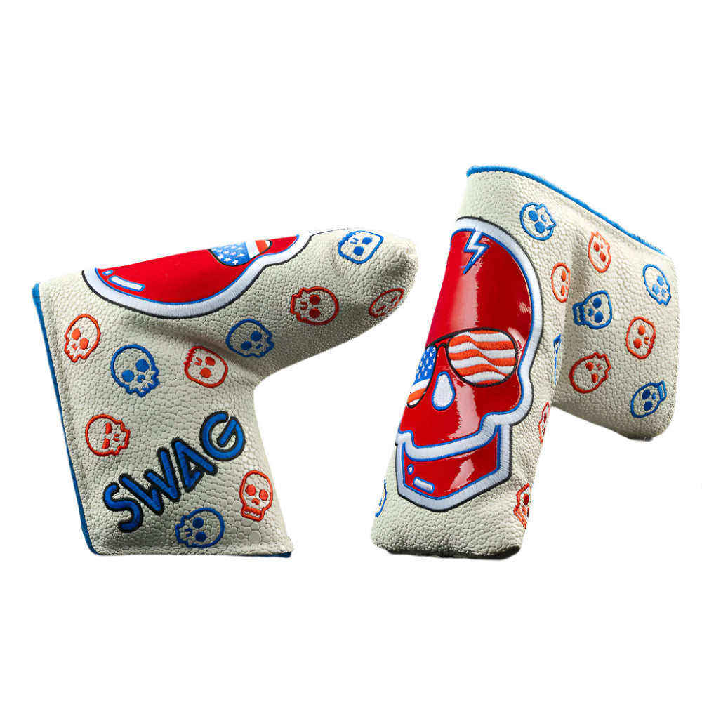 Swag Golf - Skulls USA Glasses Blade Putter Headcover - The Golf Guys Online