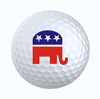 Novelty Republican Elephant Golf Balls