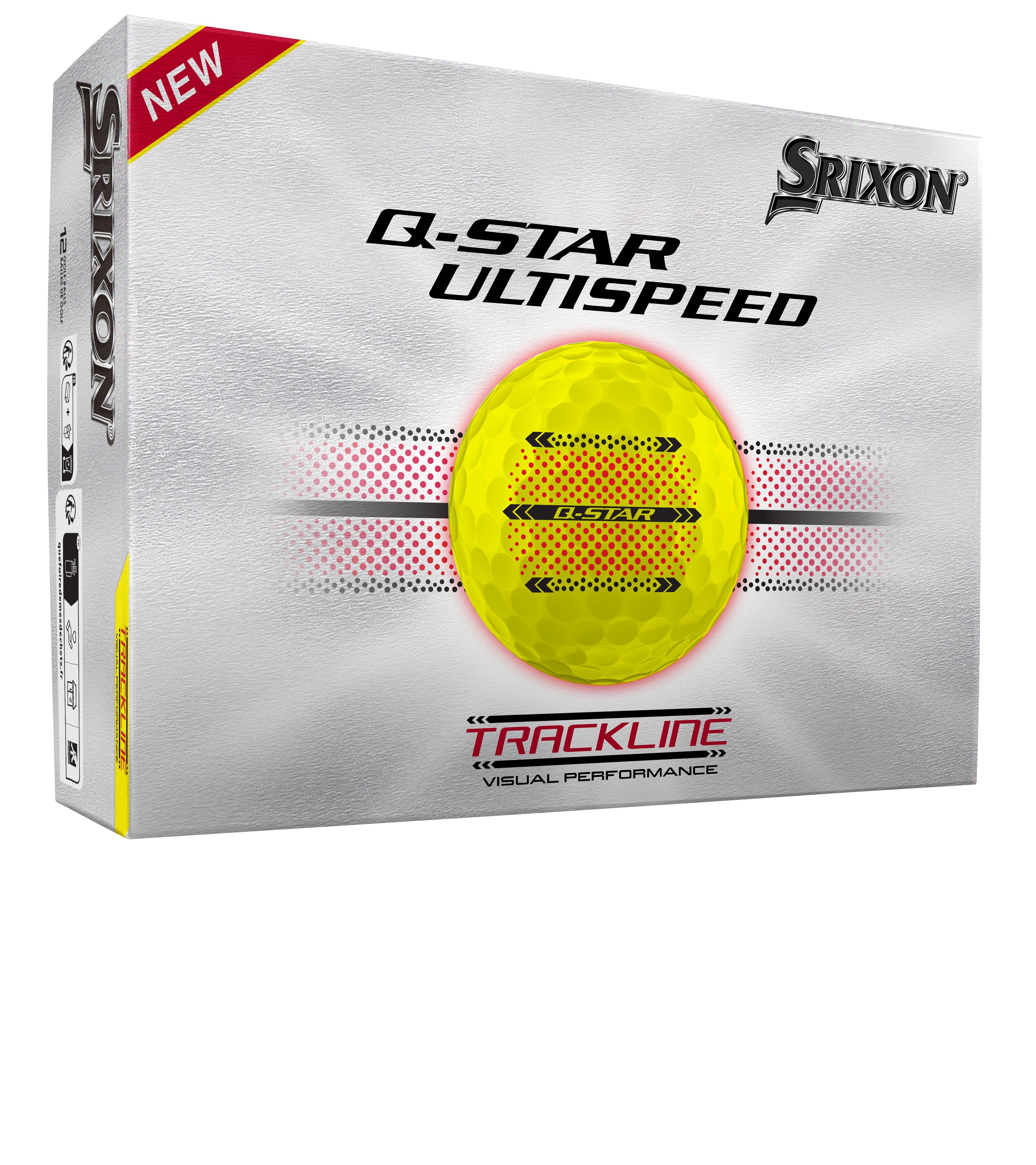 Srixon 2026 Q-Star Ultispeed TrackLine Yellow Golf Balls – The