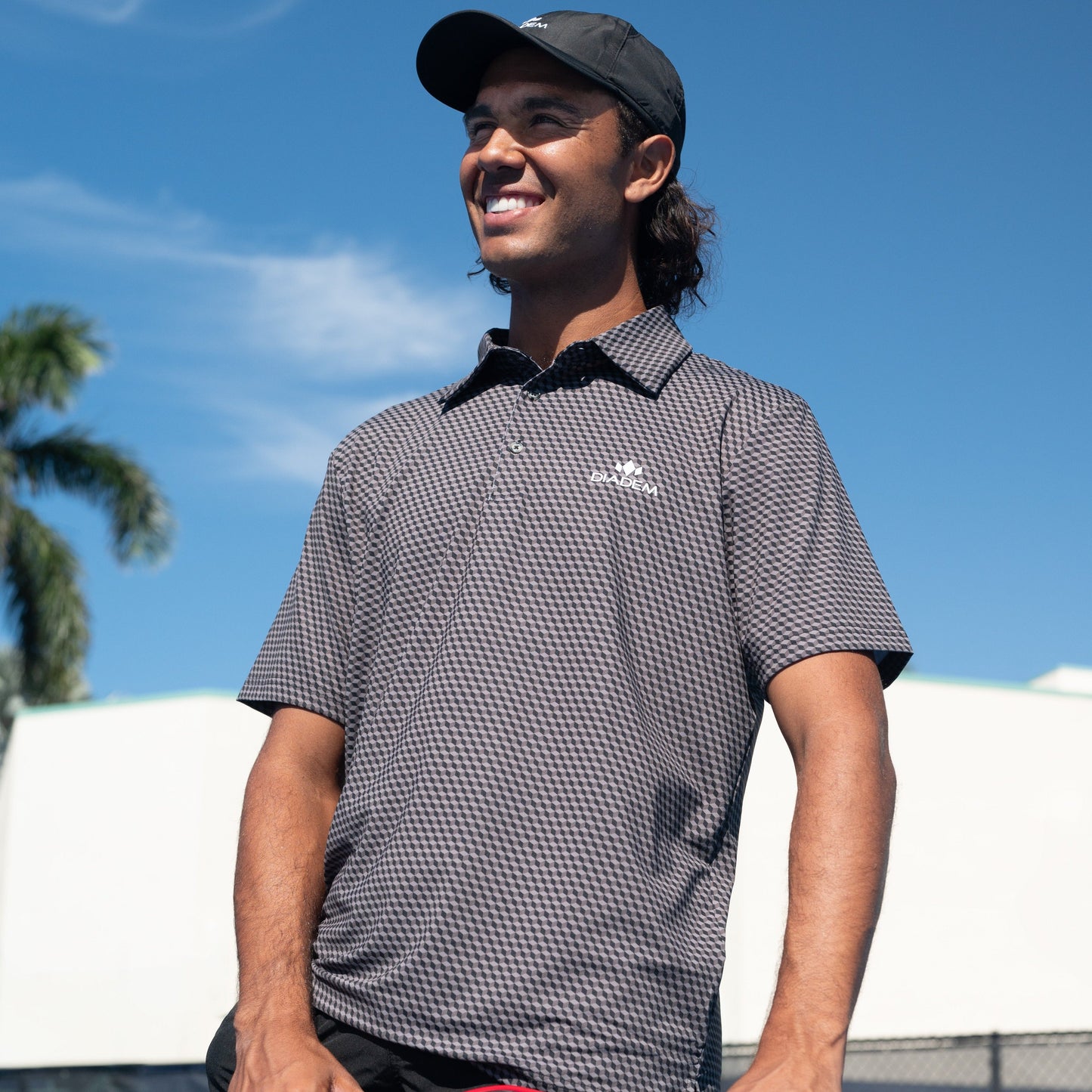 Men's Scales Competition 18K Pattern Polo - The Golf Guys Online