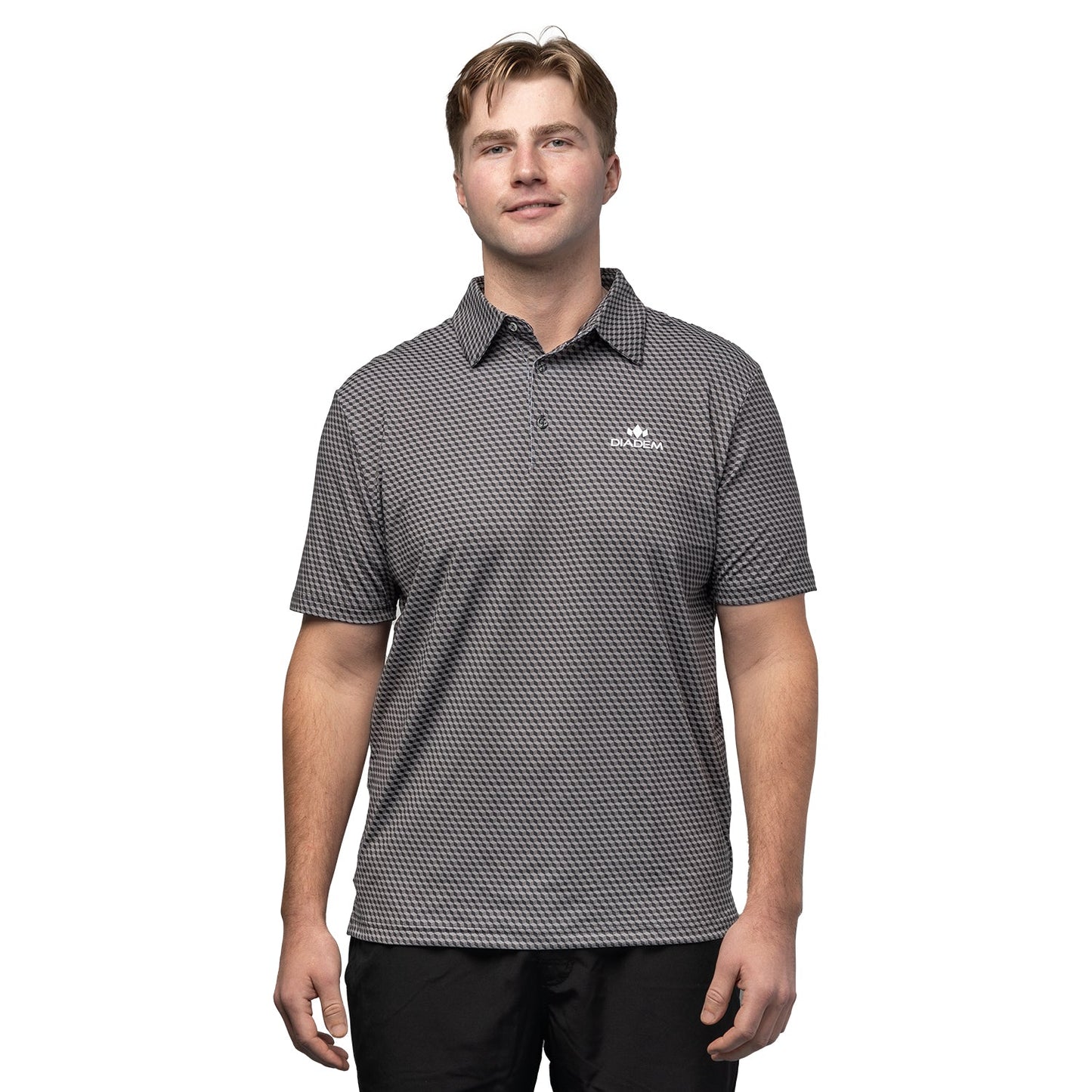 Men's Scales Competition 18K Pattern Polo - The Golf Guys Online