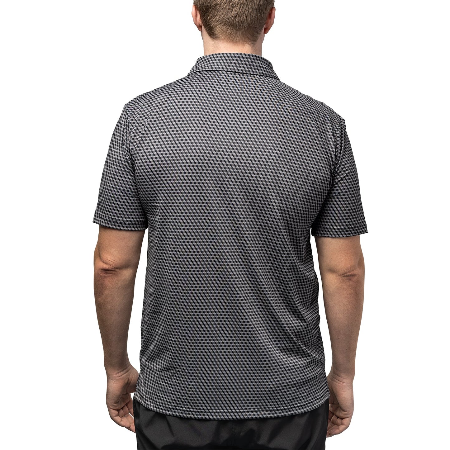 Men's Scales Competition 18K Pattern Polo - The Golf Guys Online
