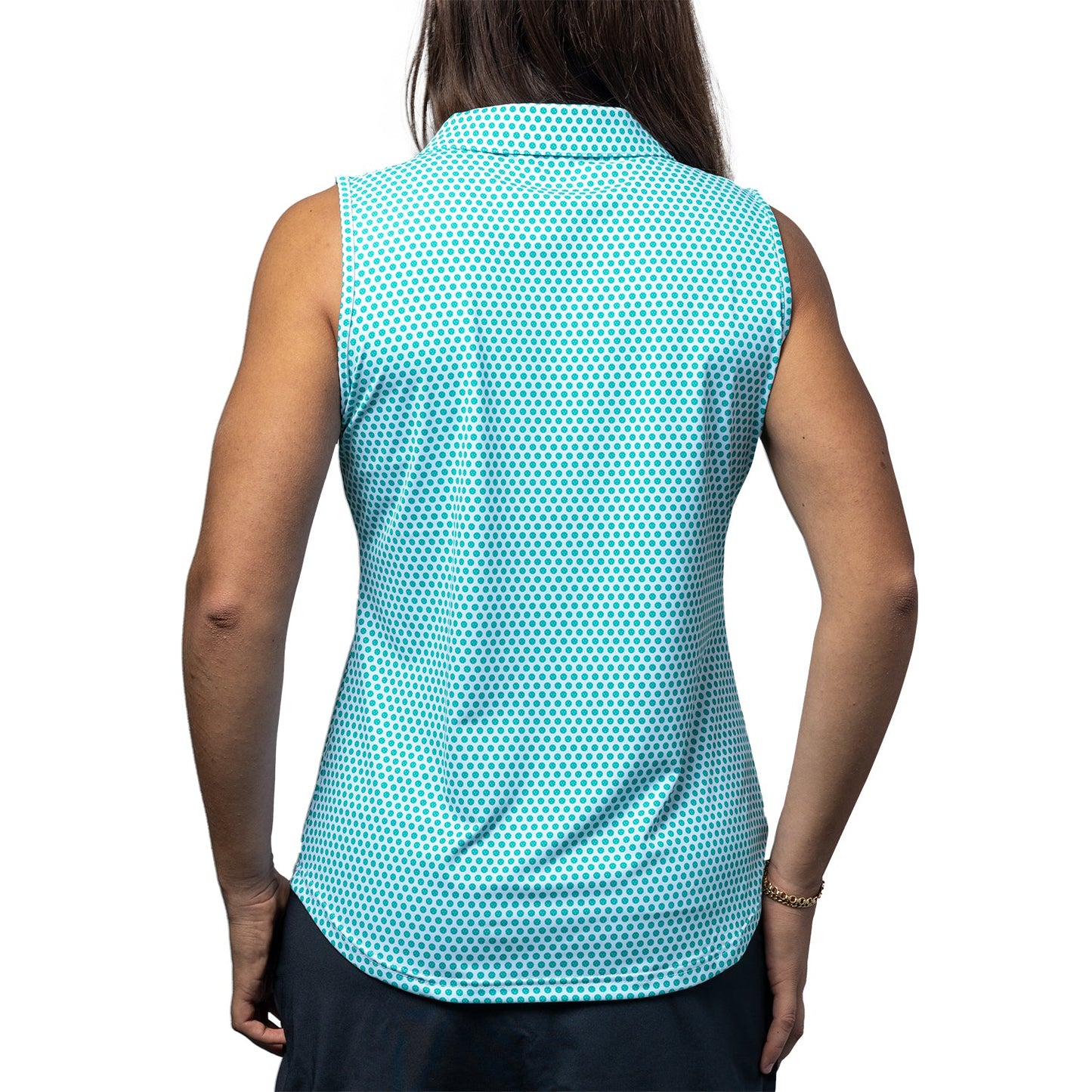 Women's Scales Pickleball Sleeveless Polo - The Golf Guys Online