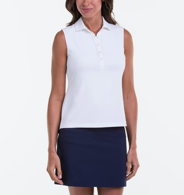 Fairway & Greene Charlotte Jersey Polo Sleeveless - The Golf Guys Online