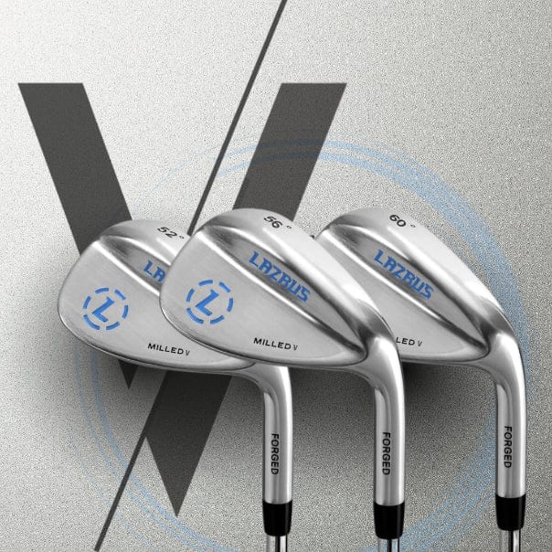 Lazrus Golf - Milled V Wedges Set (52°, 56° & 60°) - The Golf Guys Online