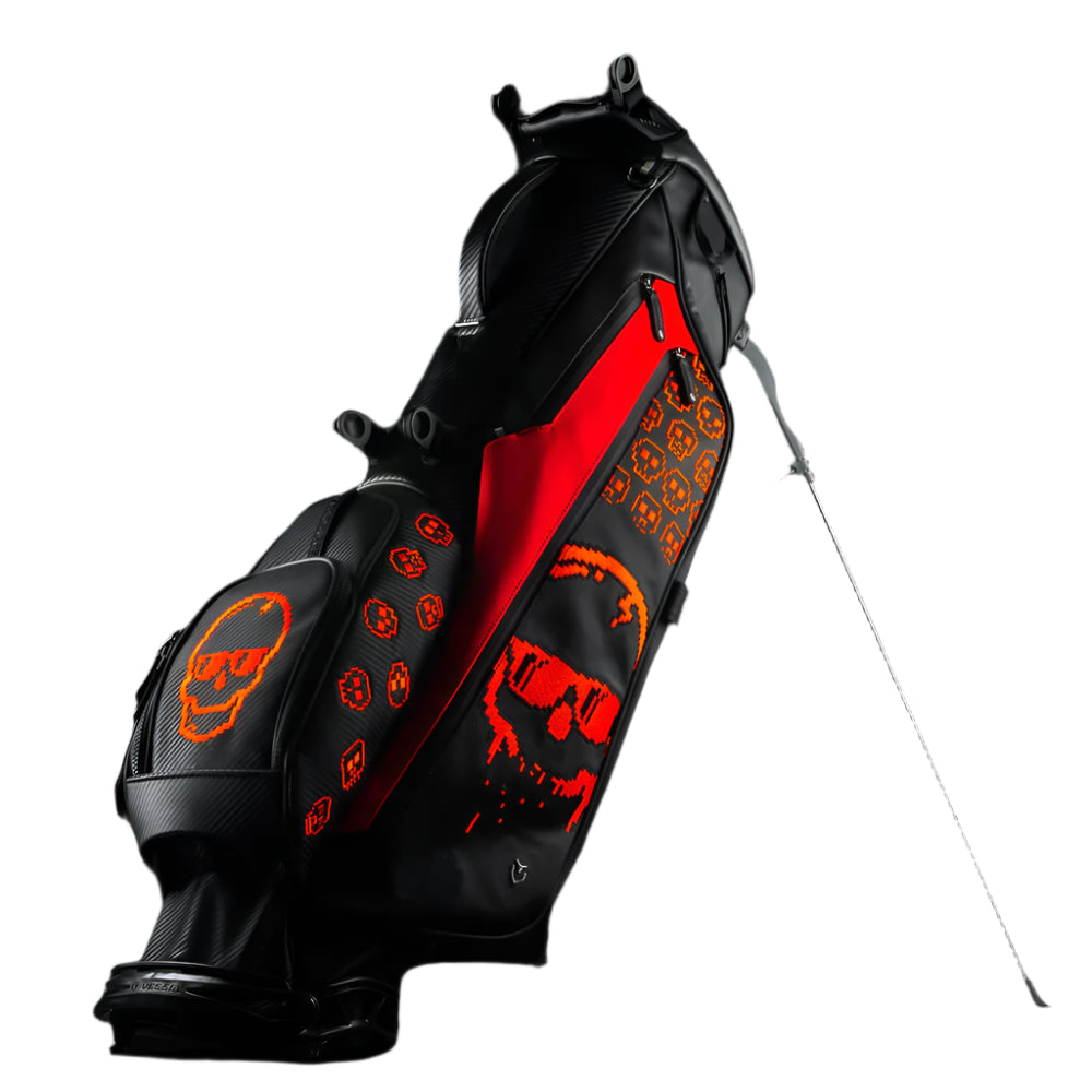 Swag Golf - Game Over Red/Black Vessel Golf Bag - The Golf Guys Online