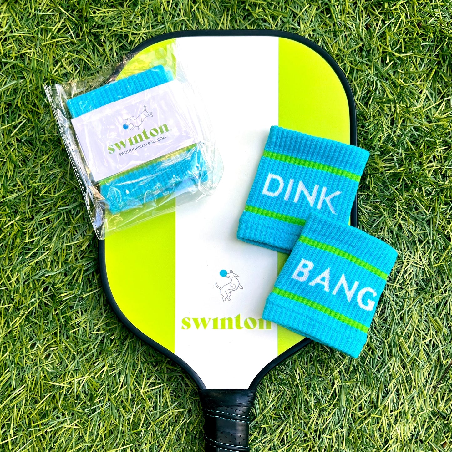 Blue Dink & Bang Pickleball Wristbands - The Golf Guys Online