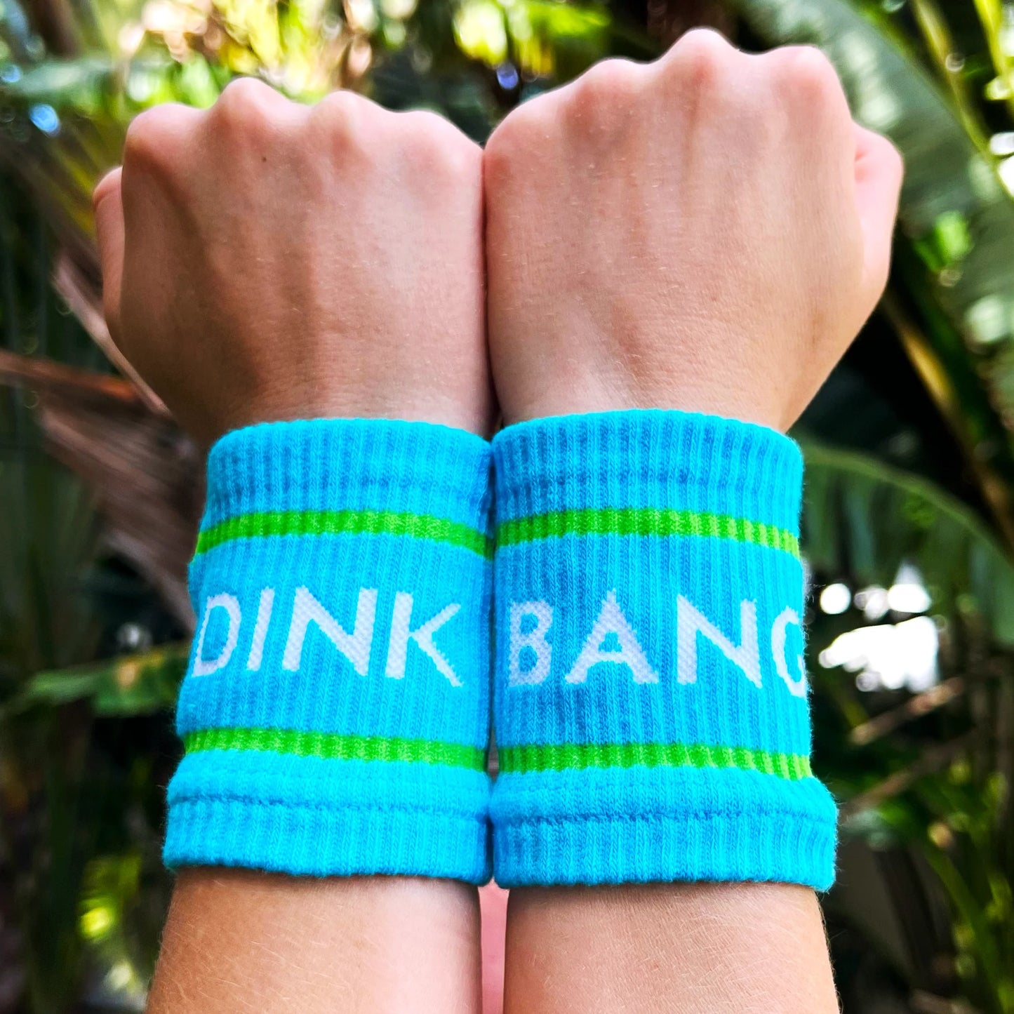 Blue Dink & Bang Pickleball Wristbands - The Golf Guys Online