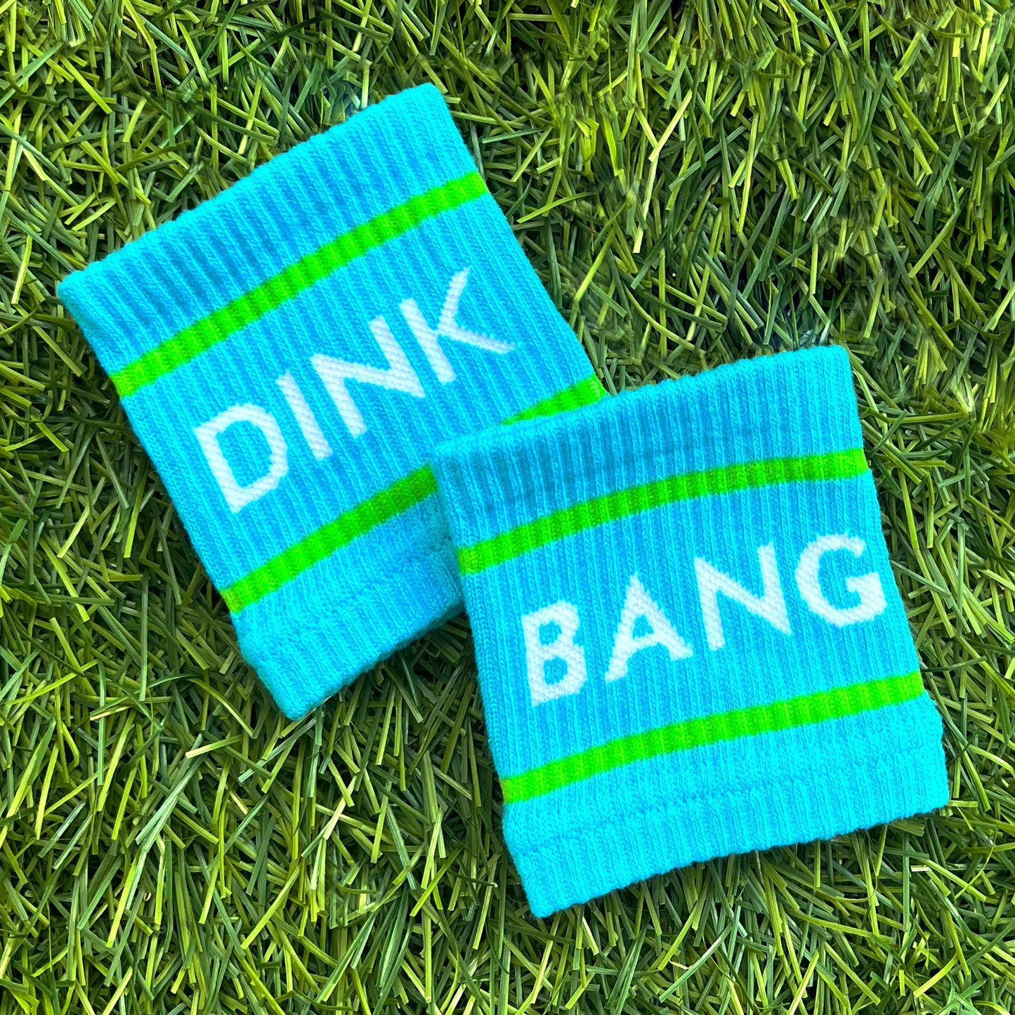 Blue Dink & Bang Pickleball Wristbands - The Golf Guys Online