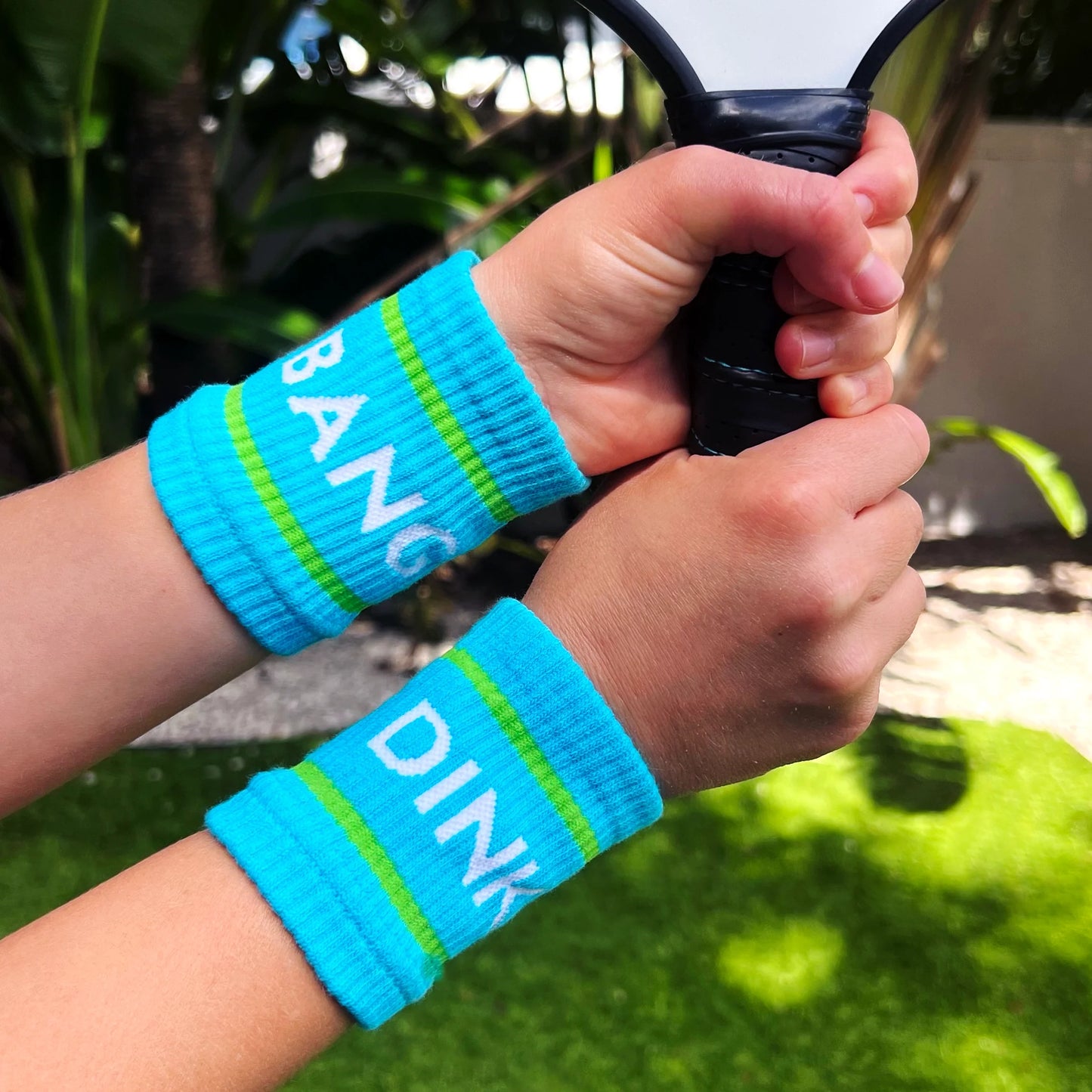 Blue Dink & Bang Pickleball Wristbands - The Golf Guys Online