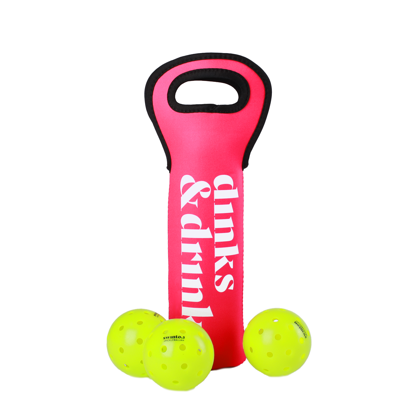 Dinks 'N Drinks Sleeve of Pickleballs - The Golf Guys Online