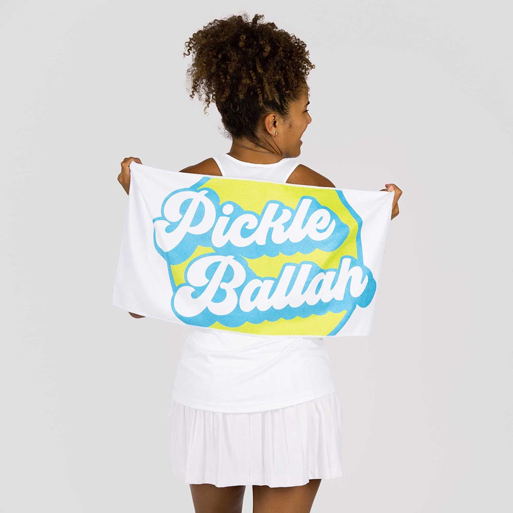 Pickleball Sports Towel White - The Golf Guys Online