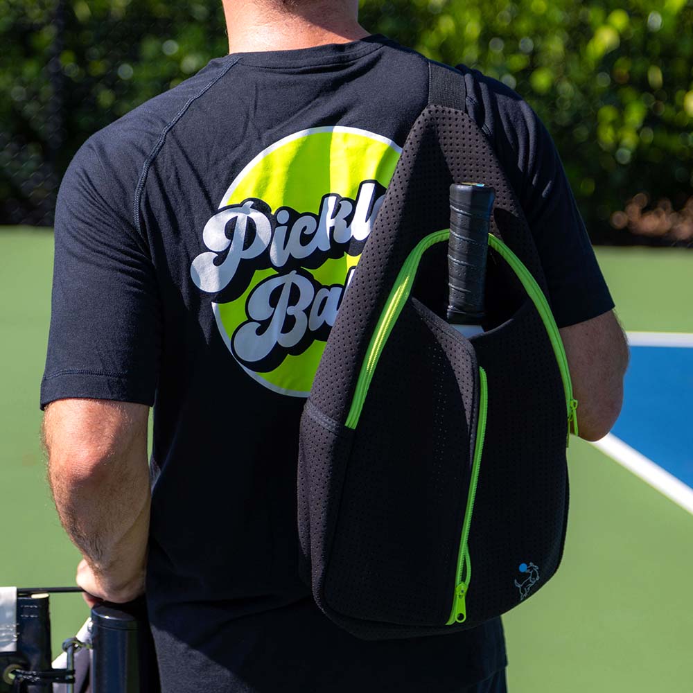 Pickleball Starter Bundle - Black Sling Bag Combo - The Golf Guys Online