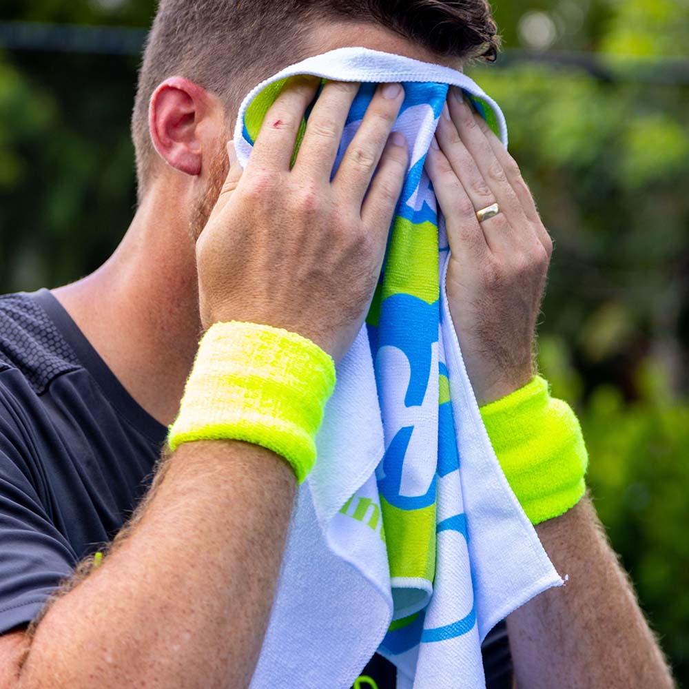 Pickleball Sports Towel White - The Golf Guys Online