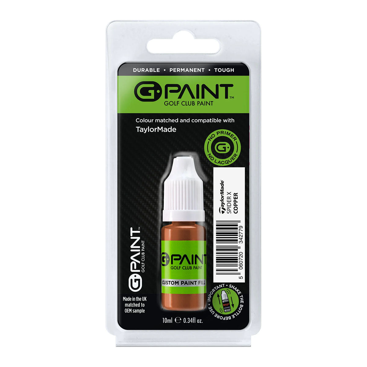 GPaint Golf Club Touch Up Paint - Taylormade Spider X Copper - The Golf Guys Online