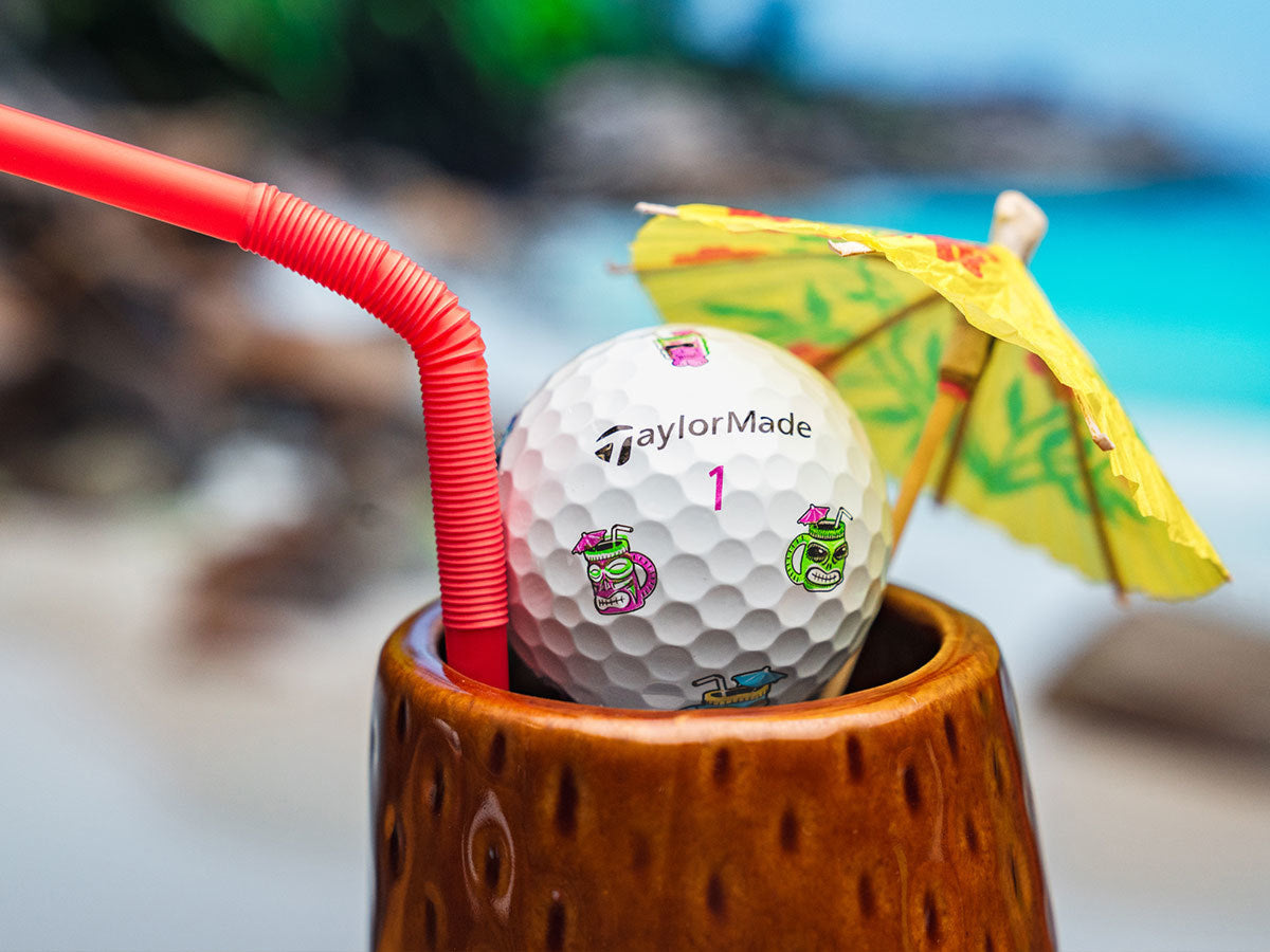 TaylorMade TP5 Pix 3.0 Hawaiian Tiki Golf Balls - The Golf Guys Online