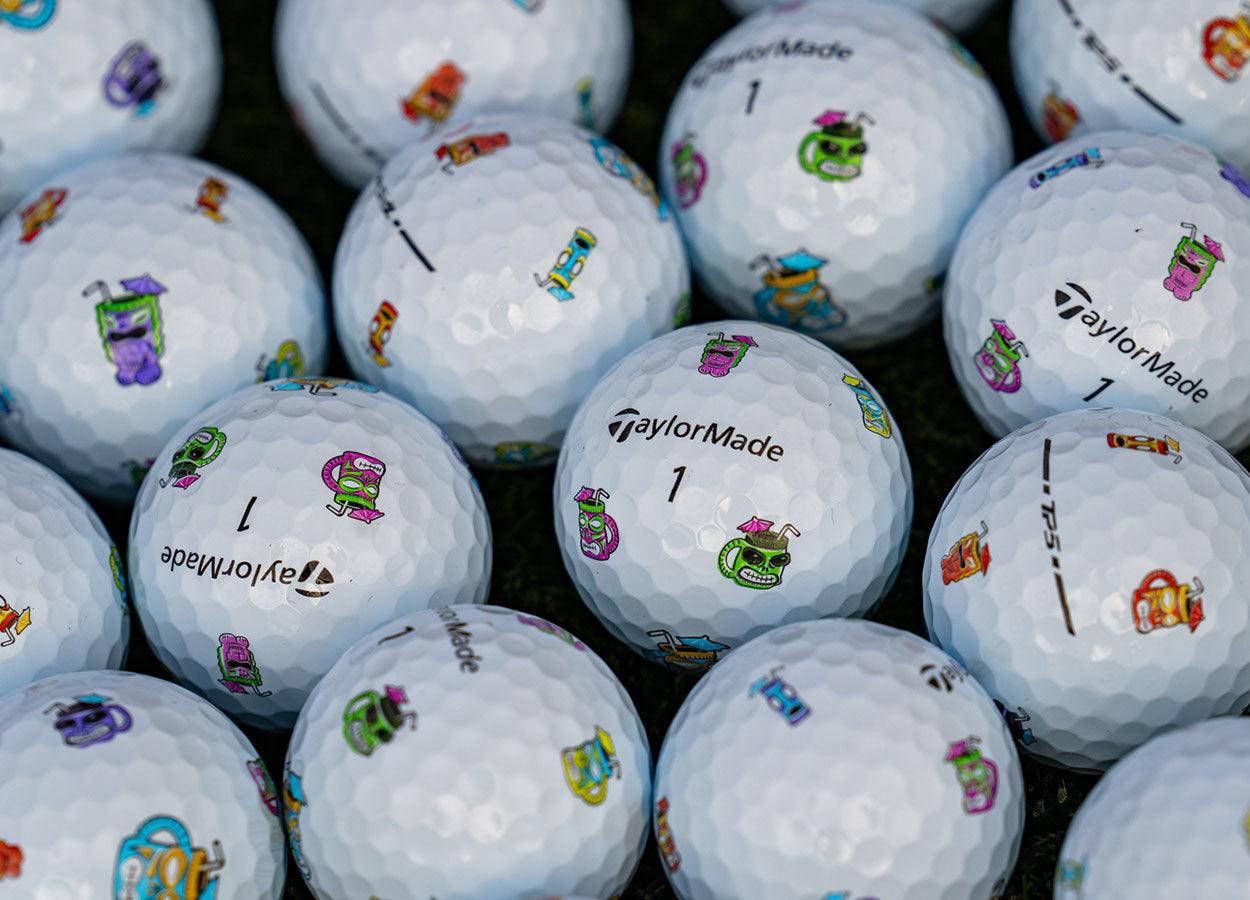 TaylorMade TP5 Pix 3.0 Hawaiian Tiki Golf Balls - The Golf Guys Online