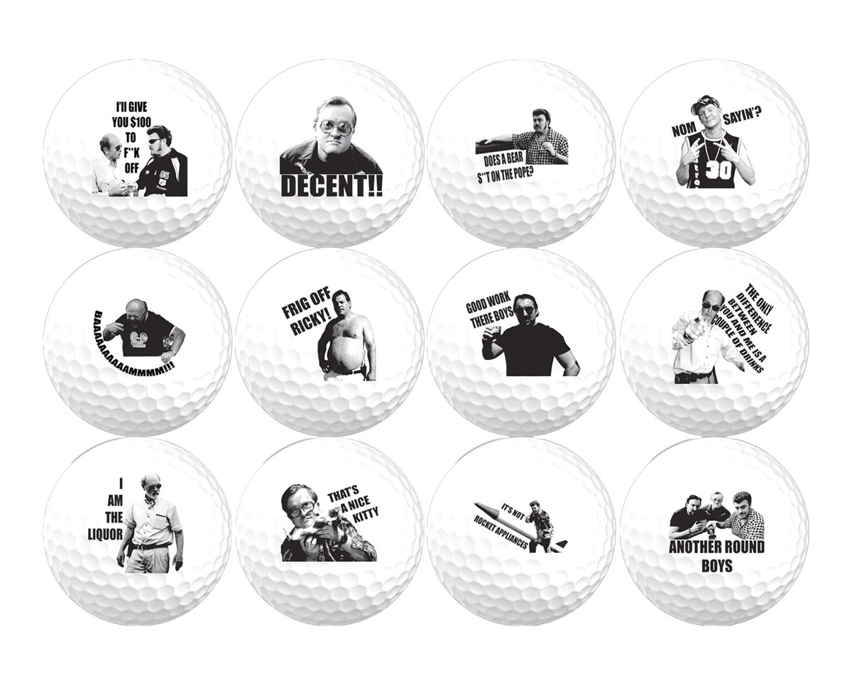 New Novelty Trailer Park Boyz Deluxe Mix of Golf Balls