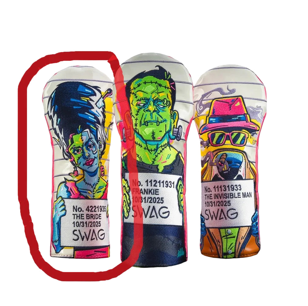 Limited Swag Monster Mugshot Frankenstein's Bride Fairway Wood Headcover
