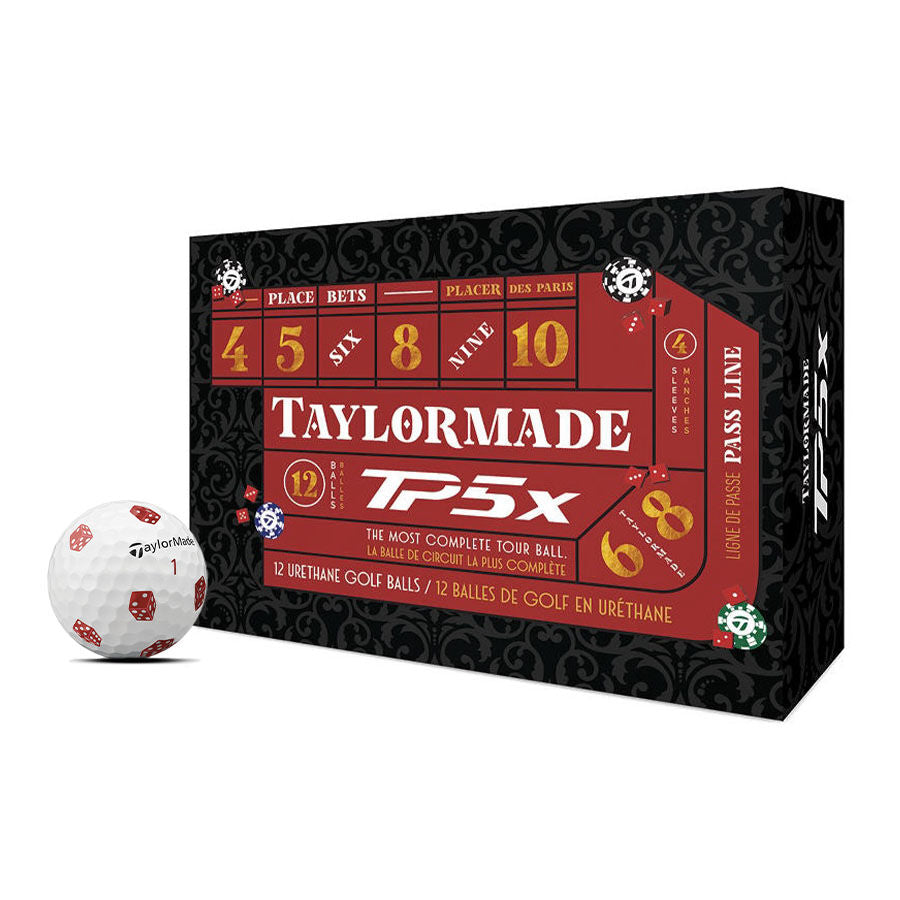 TaylorMade TP5x Pix 3.0 Dice Golf Balls - The Golf Guys Online