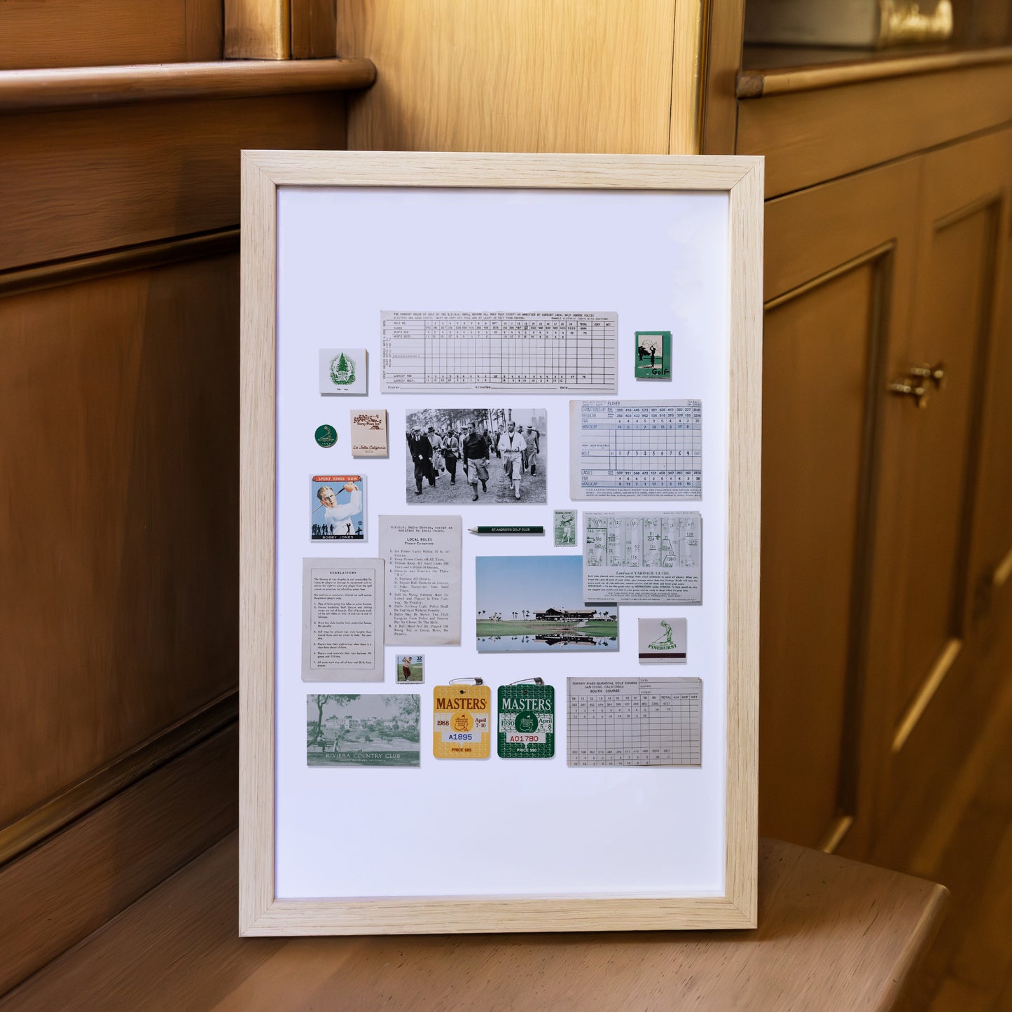 Vintage Golf Collage Poster