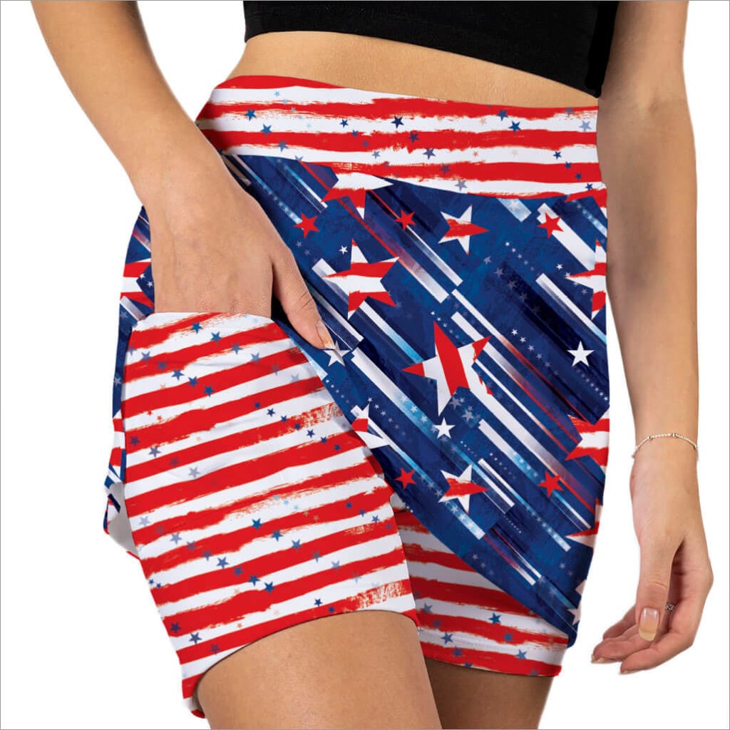 AMERICA PRINT SKORT - The Golf Guys Online