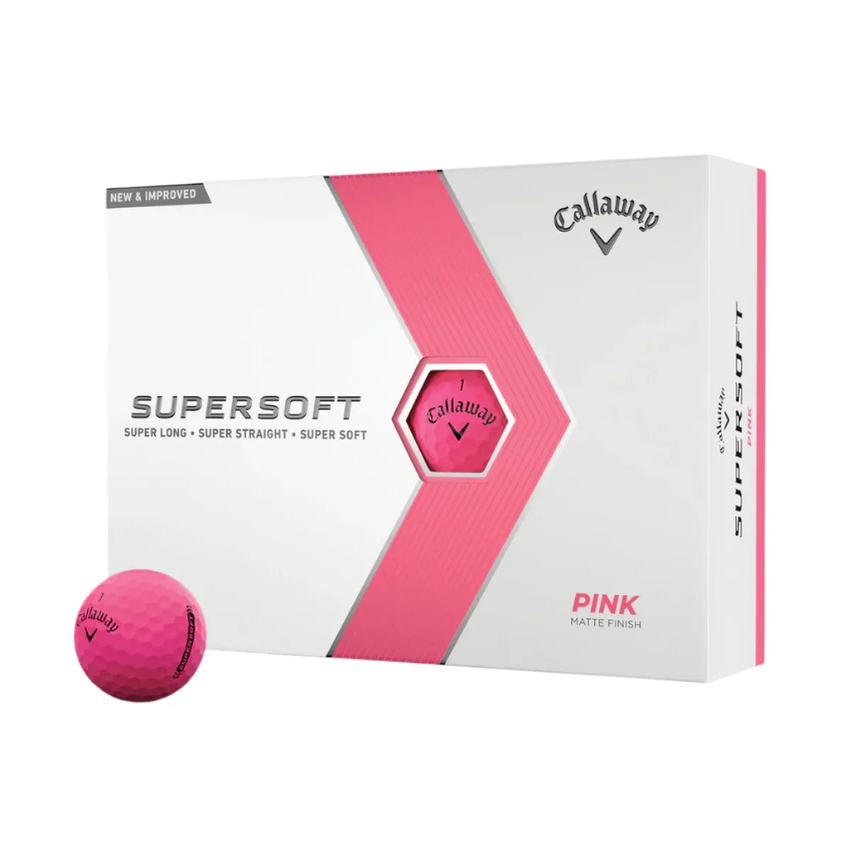 Callaway Supersoft Matte Pink 2023 Golf Balls - The Golf Guys Online