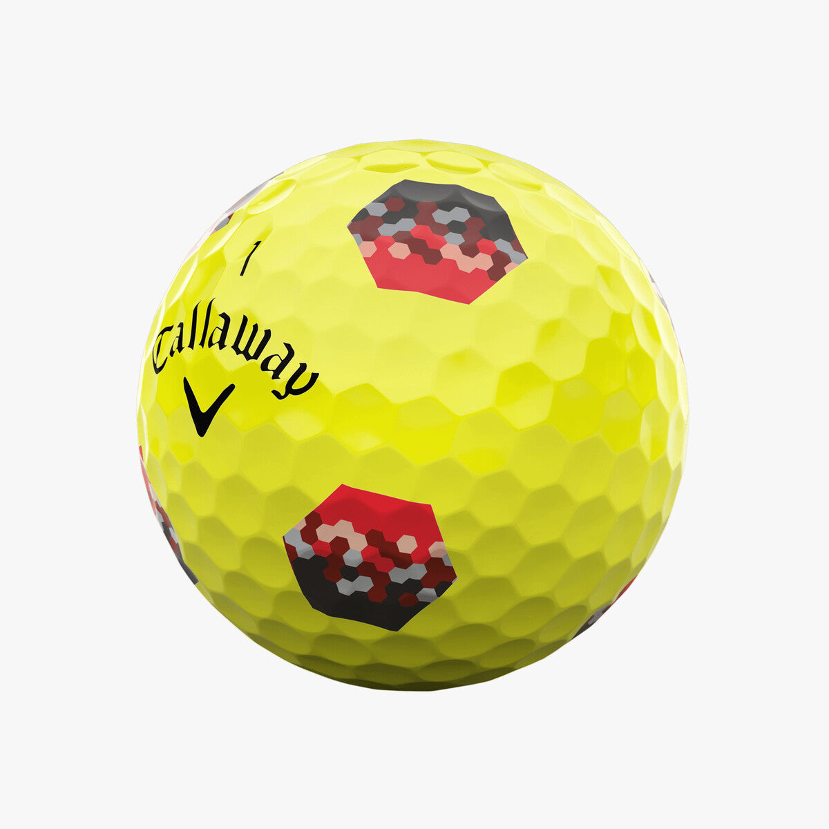 Callaway Chrome Soft TruTrack Yellow - Black & Red 2024 Golf Balls - The Golf Guys Online