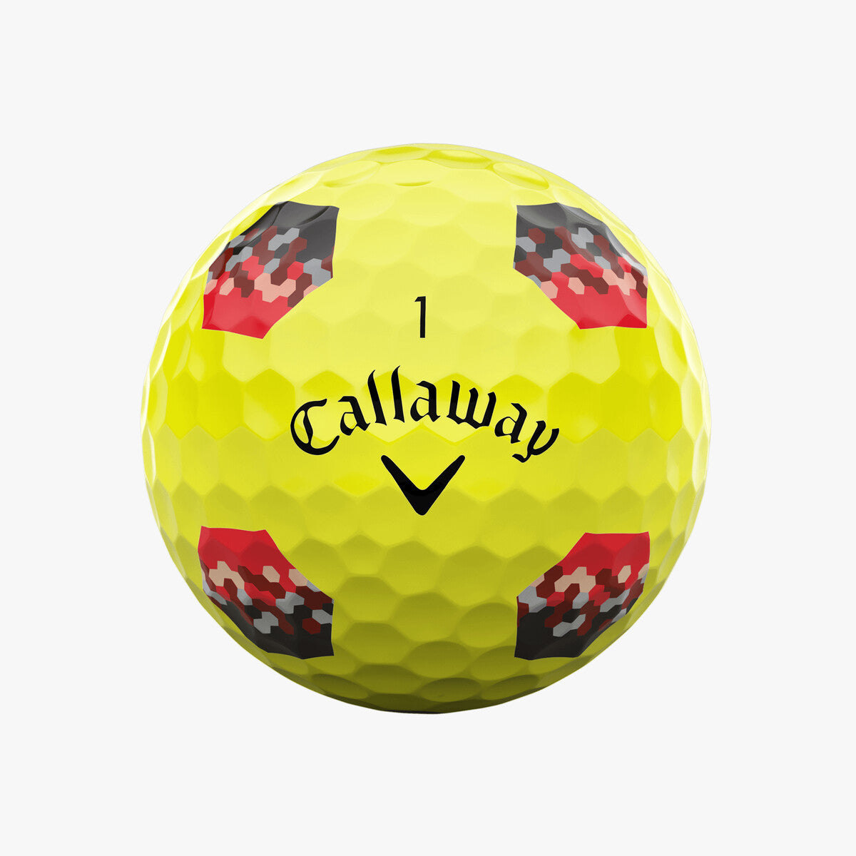 Callaway Chrome Soft TruTrack Yellow - Black & Red 2024 Golf Balls - The Golf Guys Online