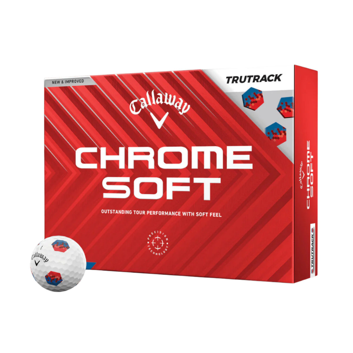 Callaway Chrome Soft TruTrack Blue & Red 2024 Golf Balls - The Golf Guys Online