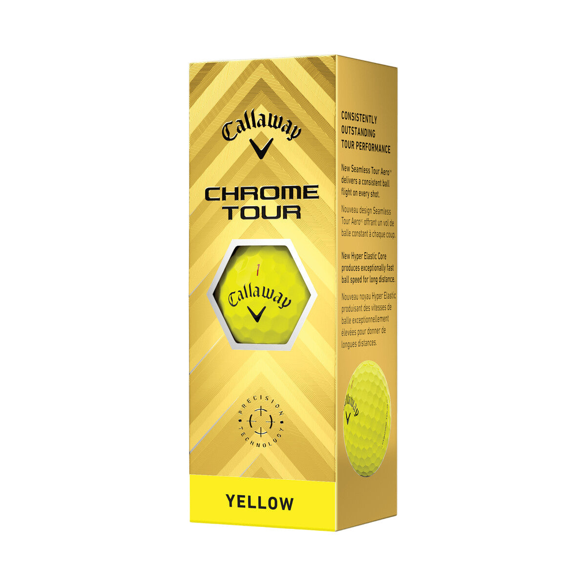 Callaway Chrome Tour X 2024 Yellow Golf Balls