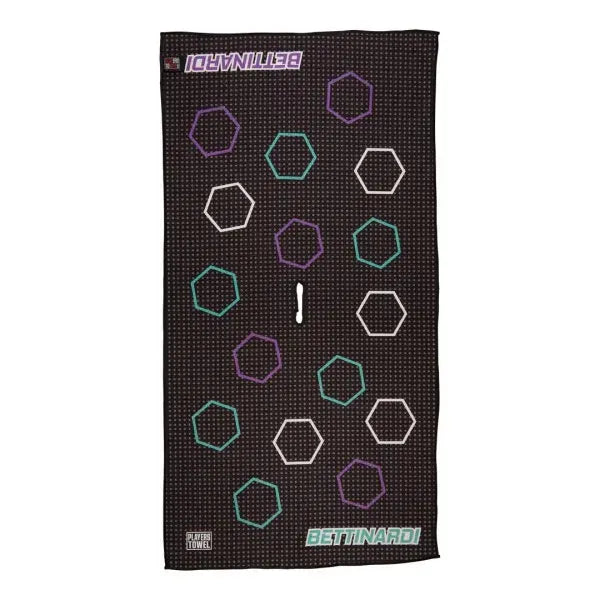 Bettinardi - 2021 Dancing Open Hex Players Towel - Black - The Golf Guys Online