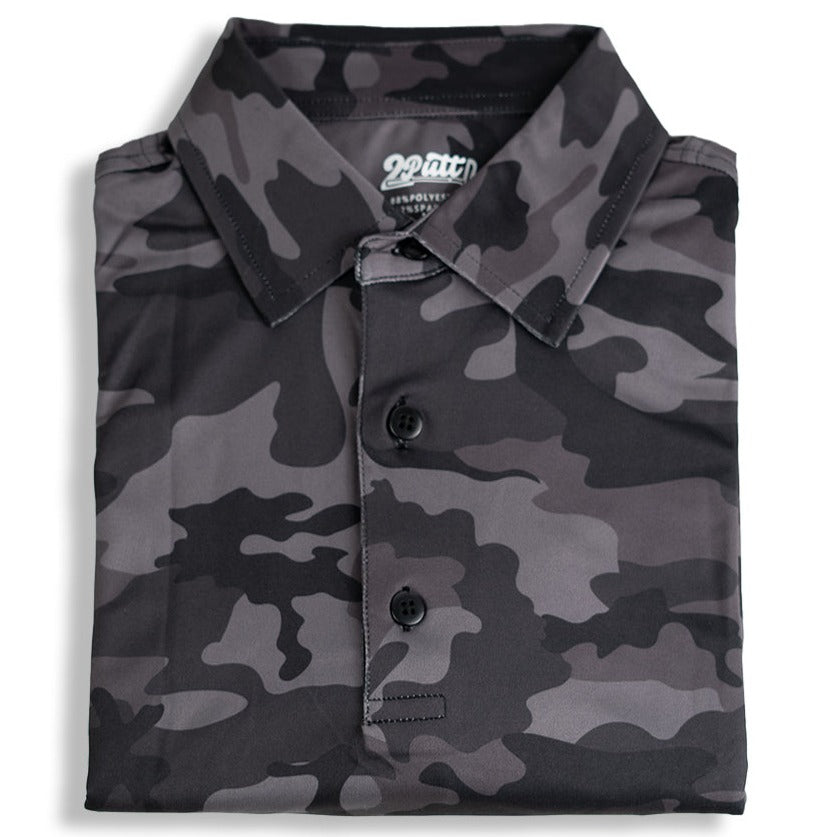 Black Camo Men's Polo - The Golf Guys Online