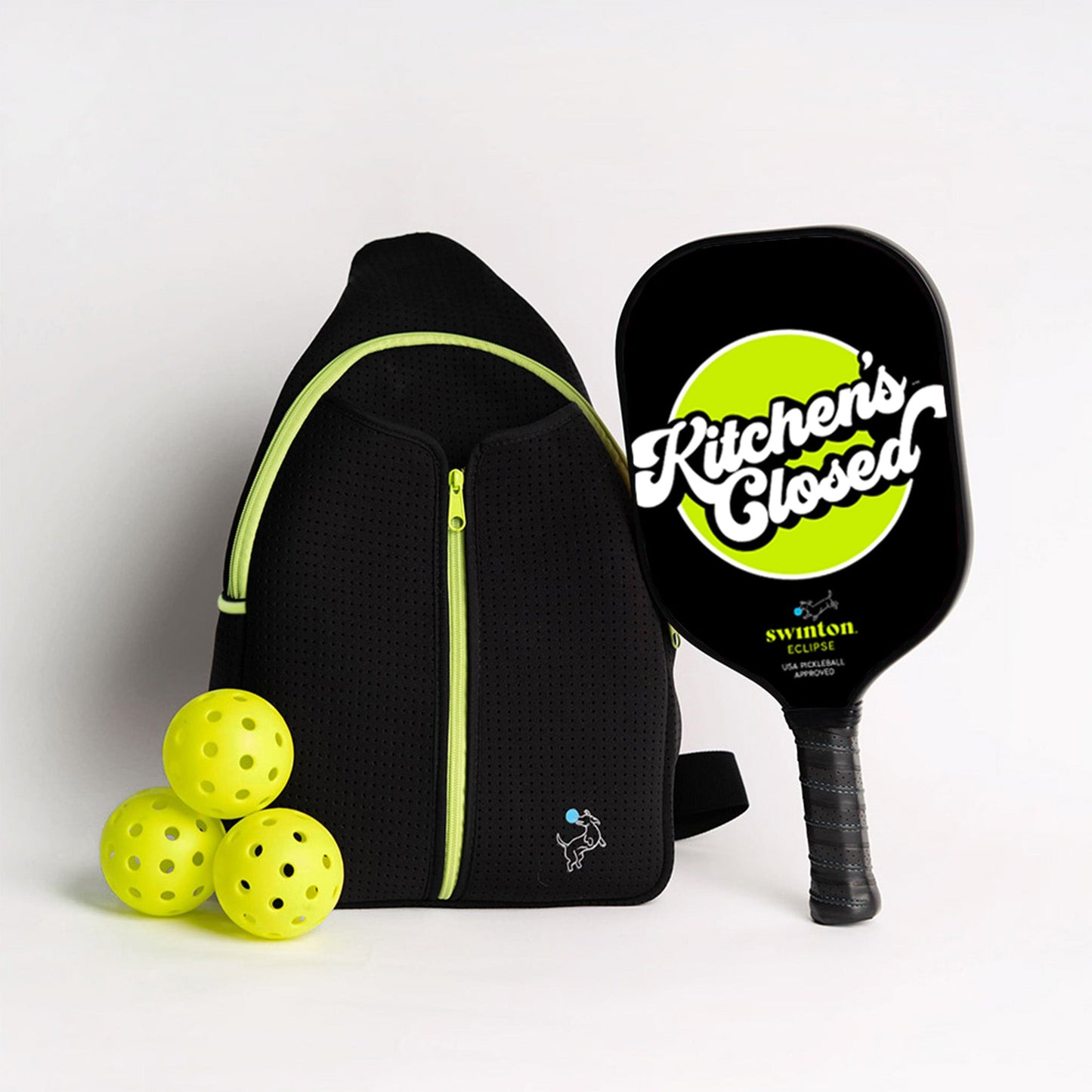 Pickleball Starter Bundle - Black Sling Bag Combo - The Golf Guys Online