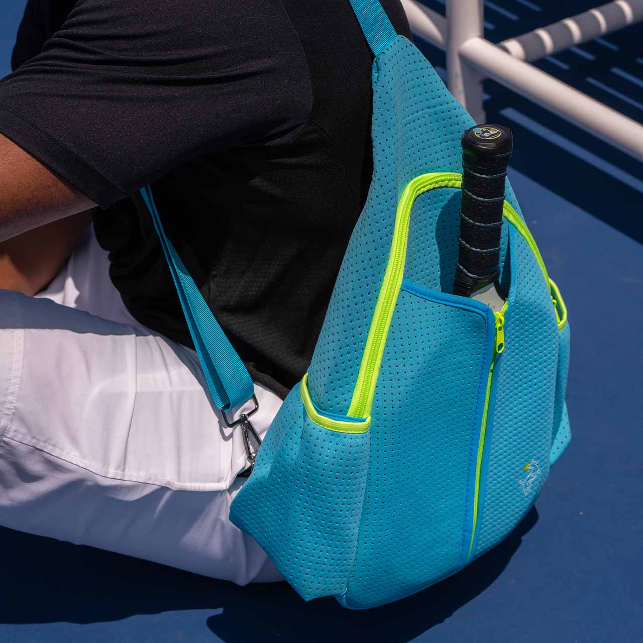 Pickleball Sling Bag - Blue - The Golf Guys Online