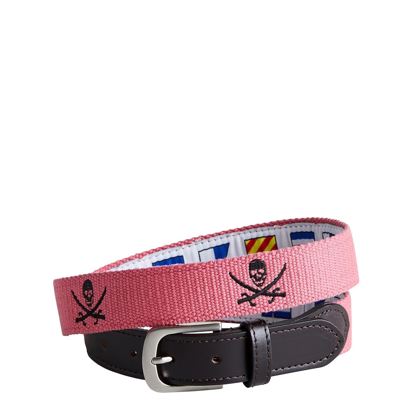 Bowsprit Belt Hurricane Red Embroidered With Calico Jack - The Golf Guys Online