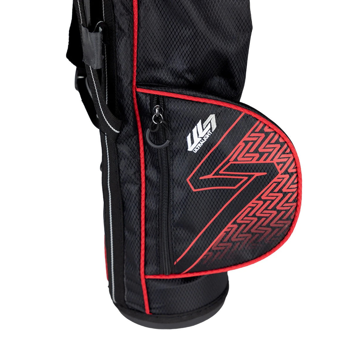 U.S. Kids Golf UL-7 3 Club Stand Set (Approx Age 4, Height 39"-42") Black/Red Bag - The Golf Guys Online