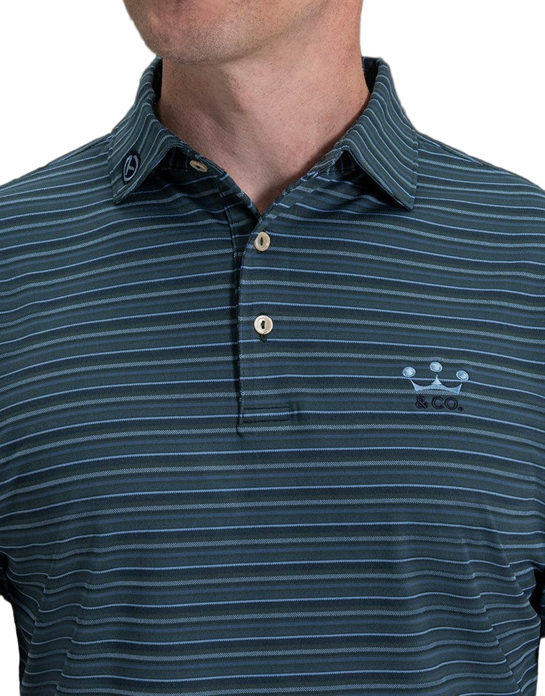 Scotty Cameron Peter Millar Crown & Co. Striped Polo Shirt