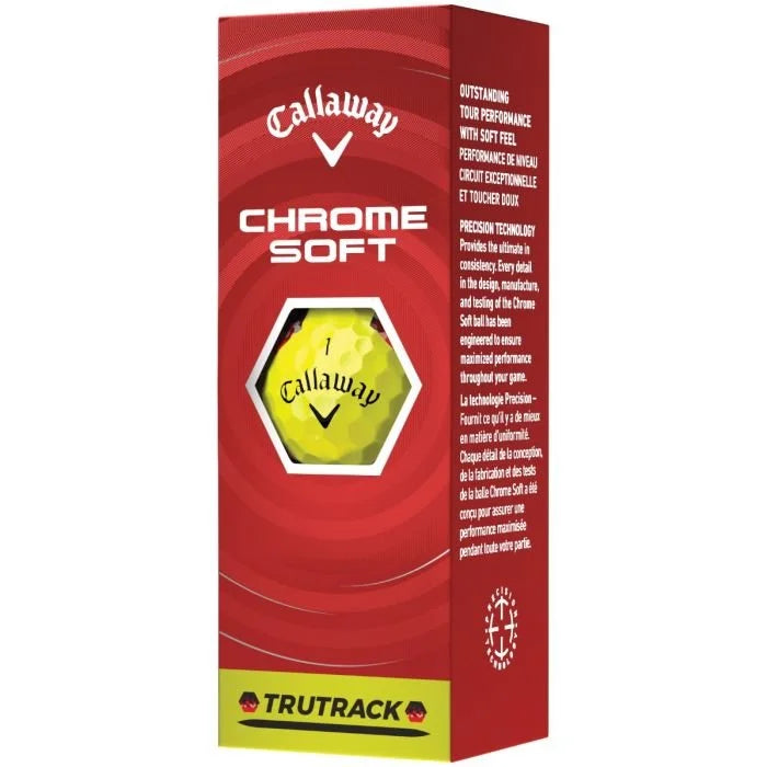 Callaway Chrome Soft Yellow TruTrack 2026 Golf Balls