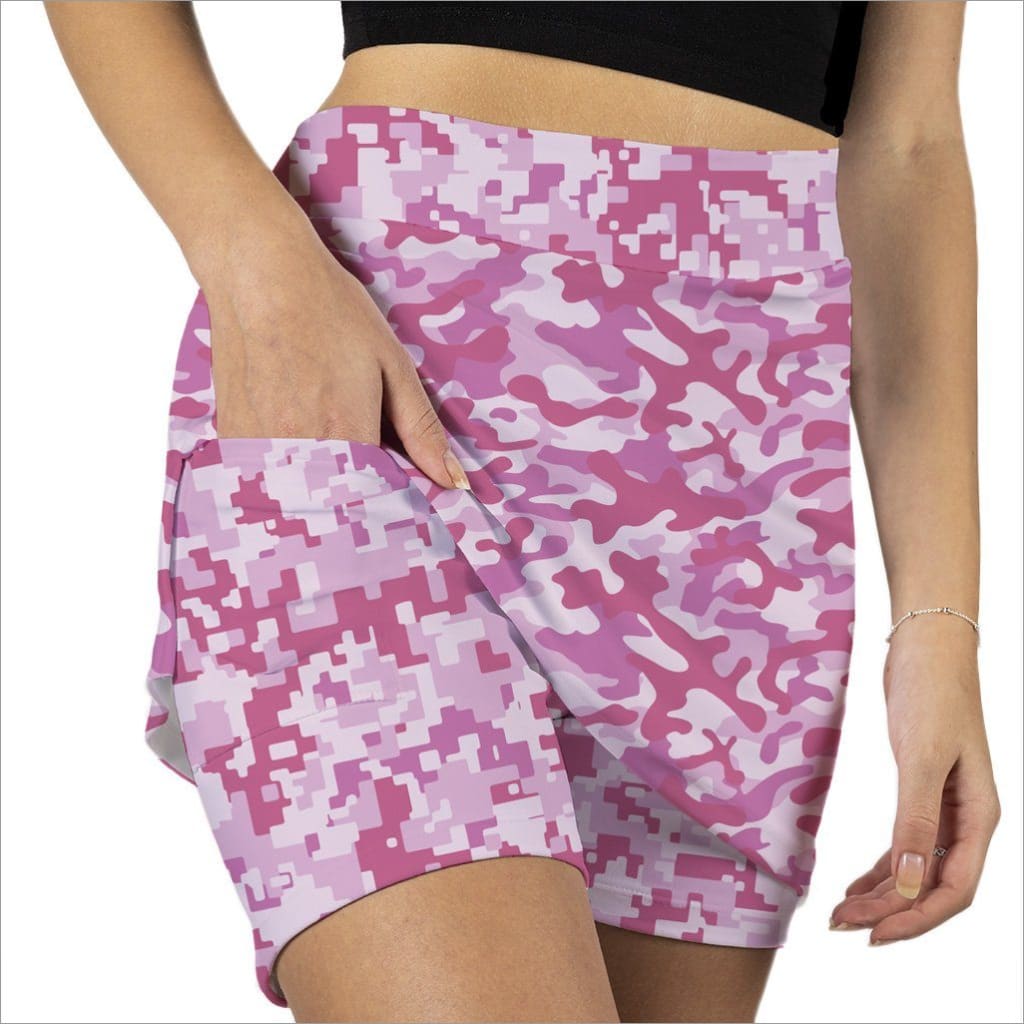 CAMO PINK SKORT - The Golf Guys Online