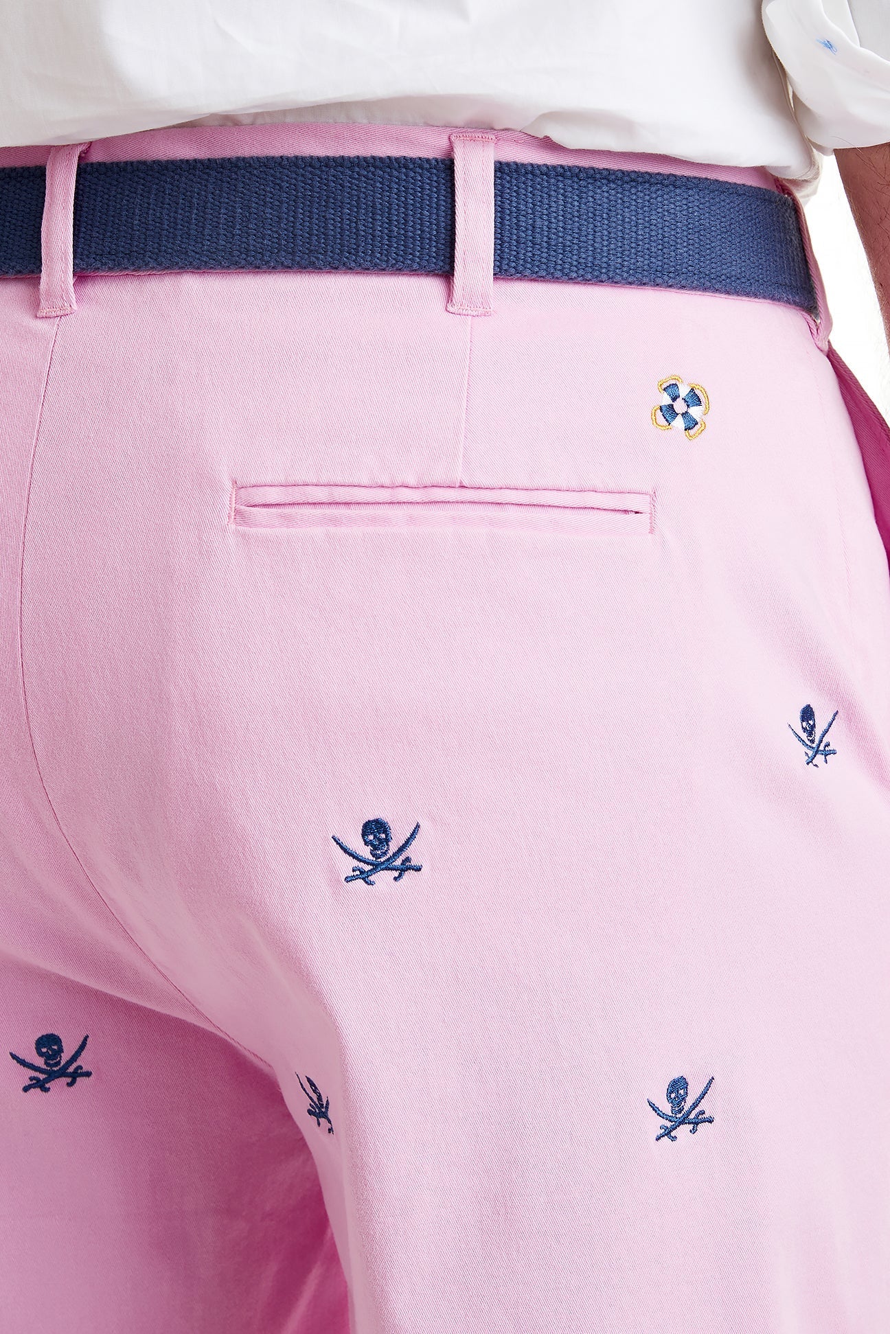 Cisco Short Stretch Twill Pink with Calico Jack - The Golf Guys Online