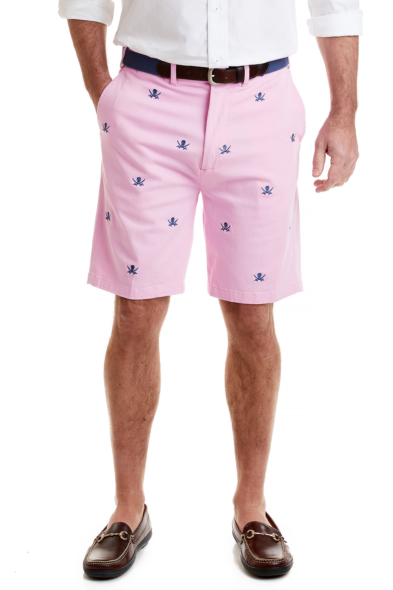 Cisco Short Stretch Twill Pink with Calico Jack - The Golf Guys Online