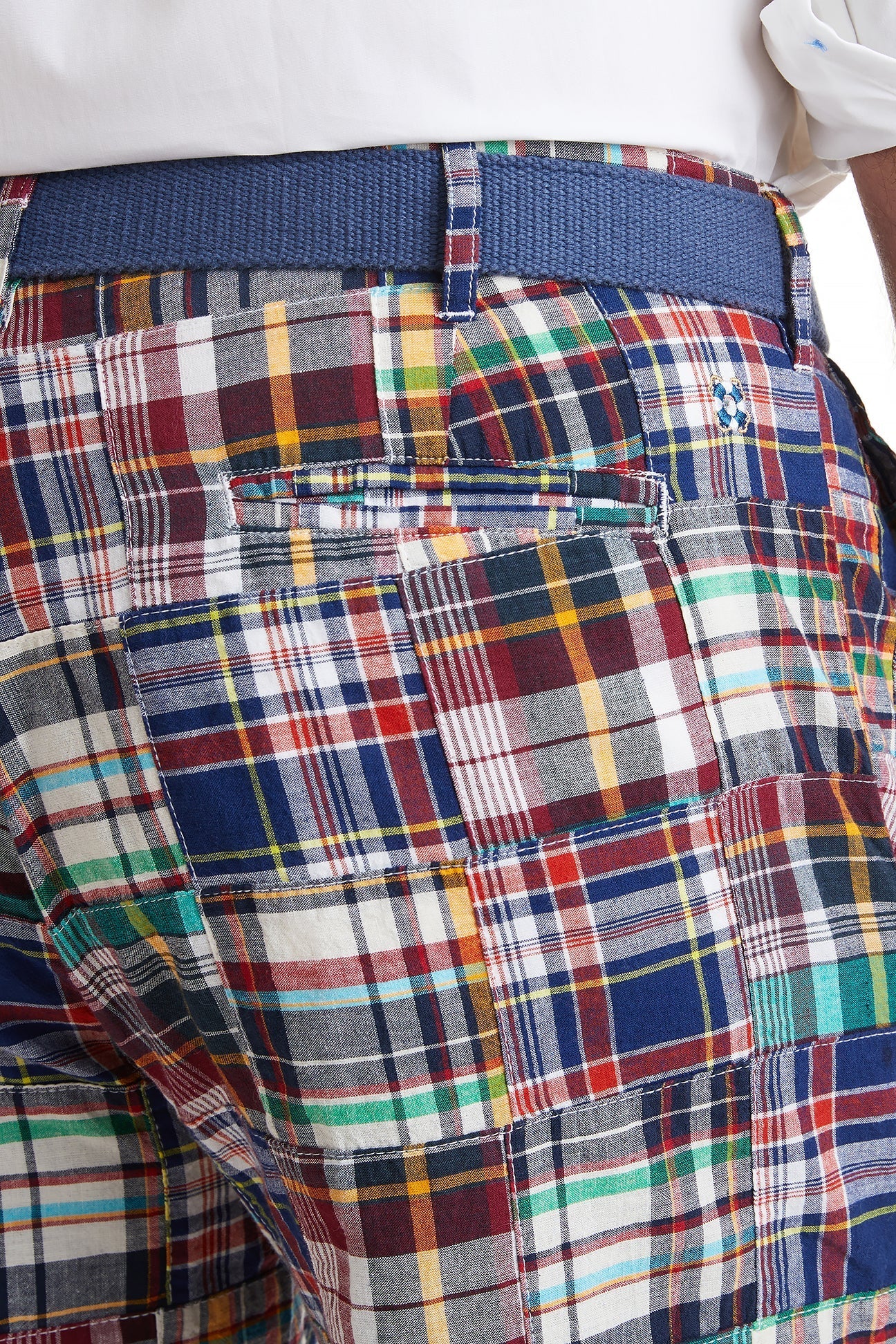 Cisco Short Stretch Twill Rockport Patch Madras - The Golf Guys Online