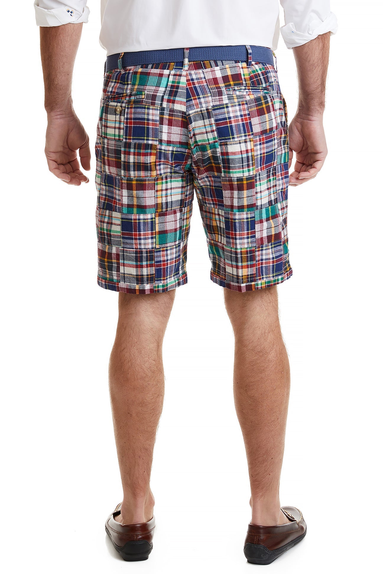 Cisco Short Stretch Twill Rockport Patch Madras - The Golf Guys Online
