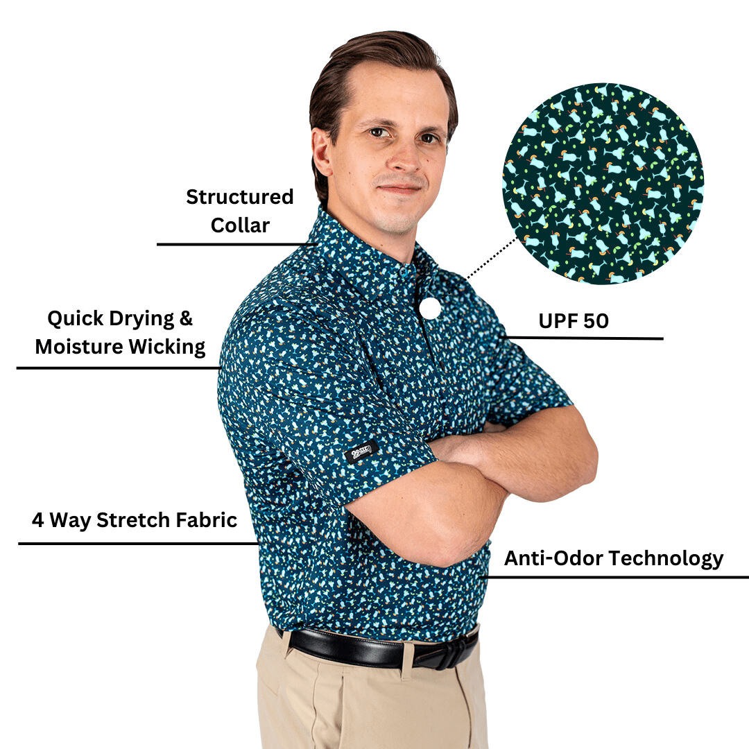 Cocktail Hour Men's Polo - The Golf Guys Online