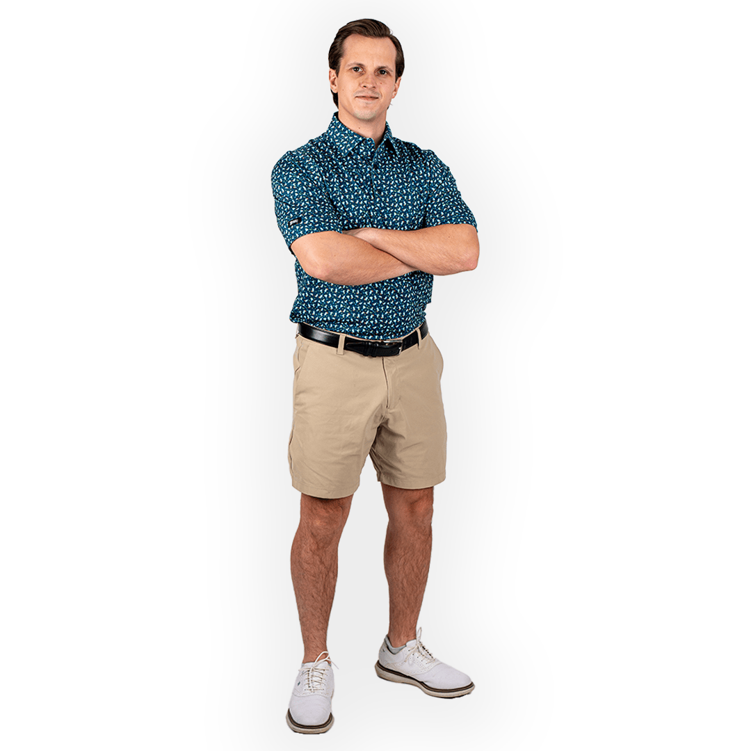 Cocktail Hour Men's Polo - The Golf Guys Online