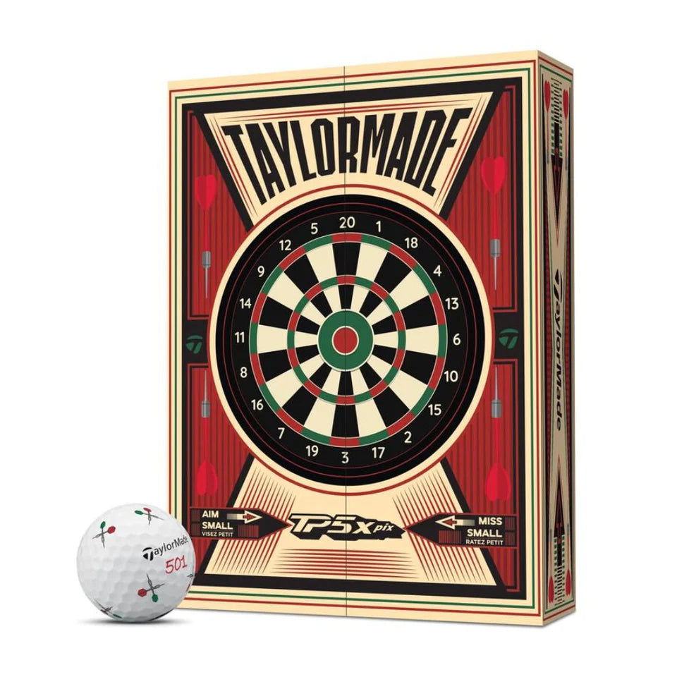 TaylorMade Dart TP5X Pix Hot Shot Golf Balls - The Golf Guys Online