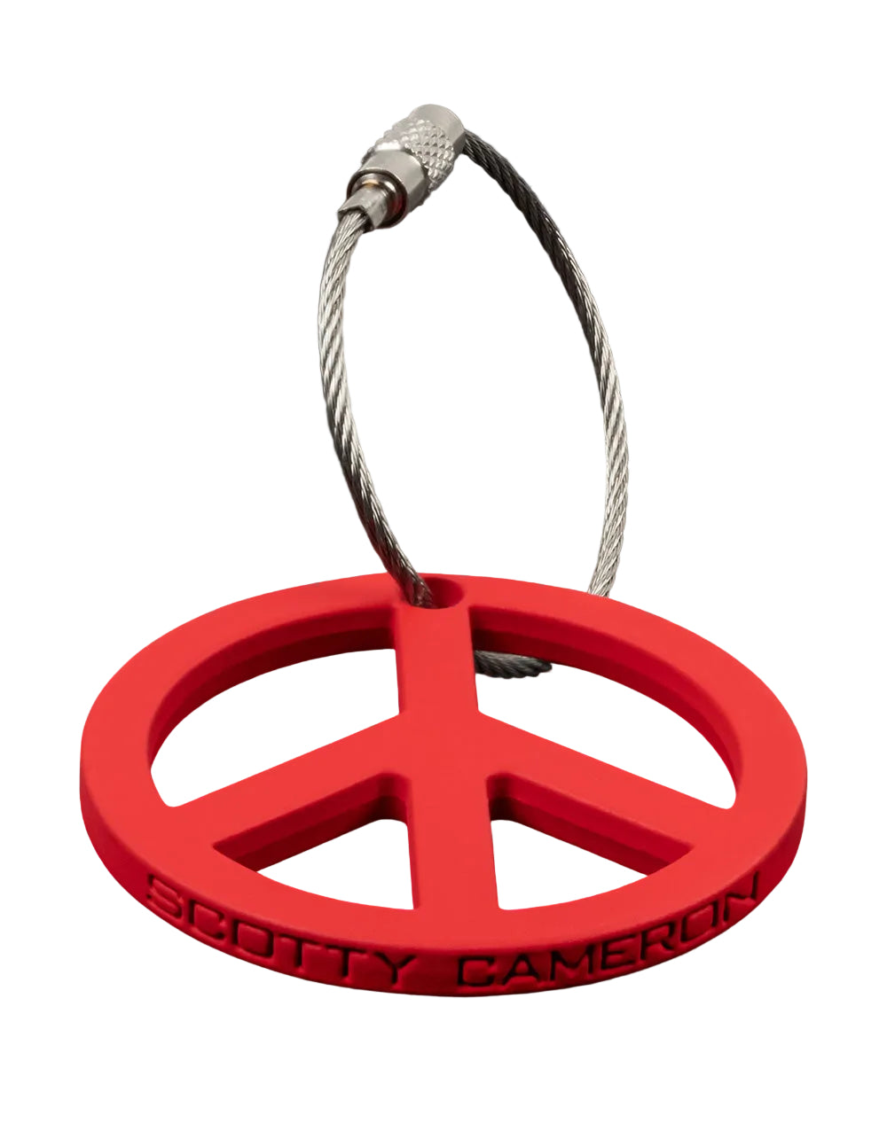 ラウンド用品・アクセサリー Scotty Cameron Red Peace Sign Key Fob Scotty Cameron - Red Peace Sign Key Fob – The Golf Guys Online