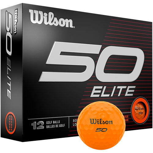 Wilson 50 Elite Orange 2023 Golf Balls - The Golf Guys Online